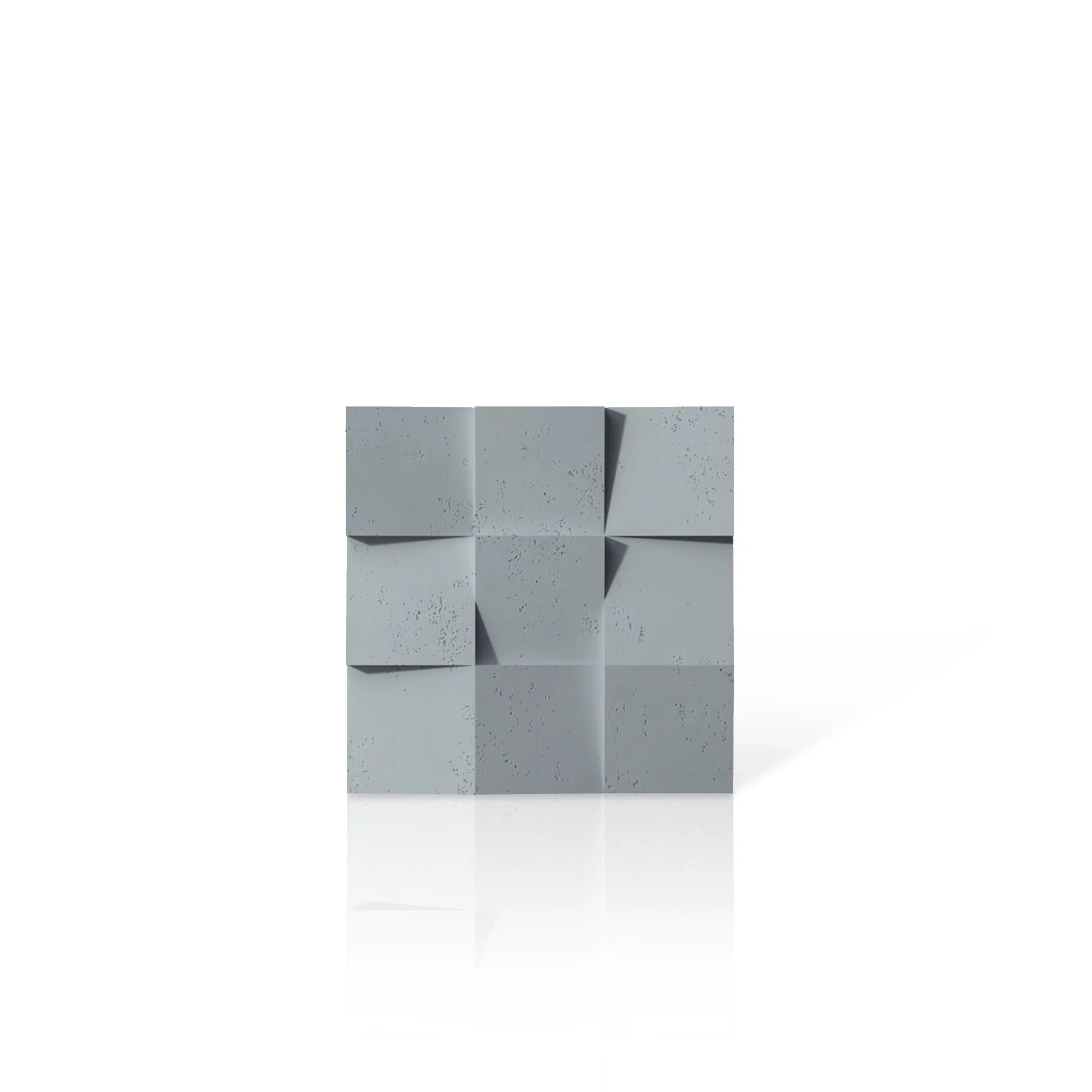 3D Concrete Wall Panels SQUARES colour swatch on white background DecorMania.eu
